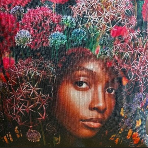 Black Girl Magic Throw Pillow Cover Waterproof Outdoor Fits 18x18 or 20x20 Inser - Picture 4 of 5